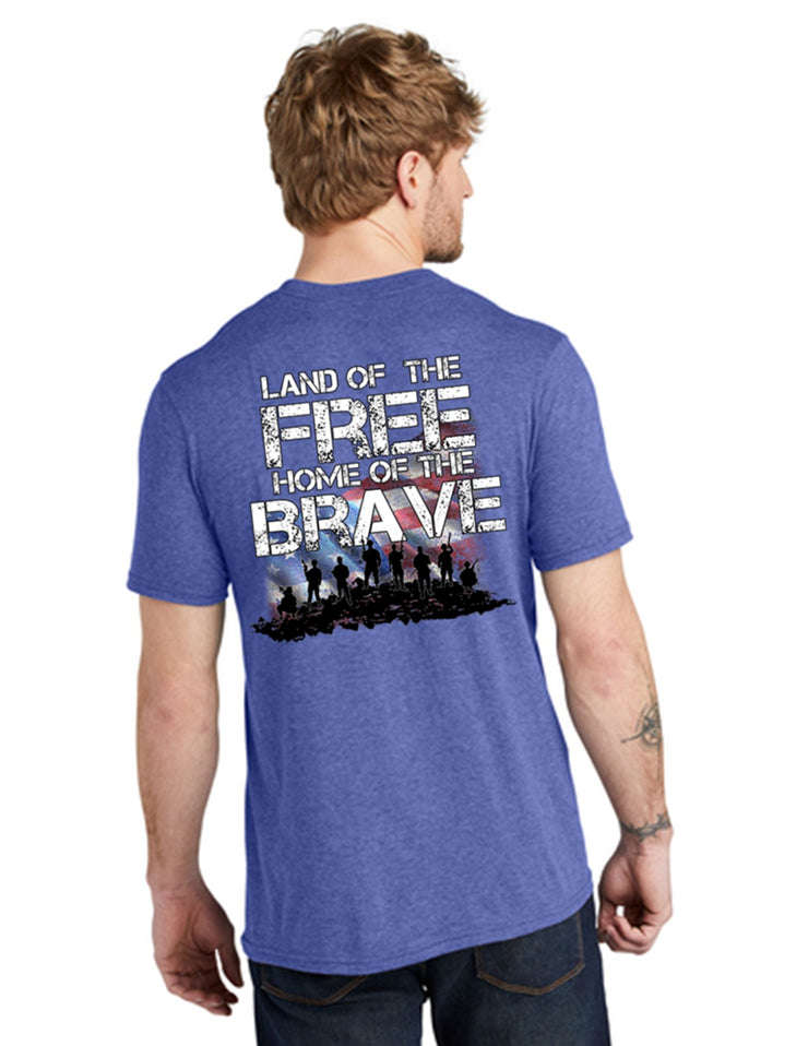 T Shirt - Land of the Free Home of the Brave / MADE IN USA